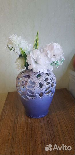 Ваза для цветов, высота 25см