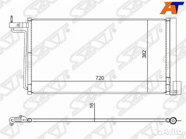 Радиатор кондиционера ford focus