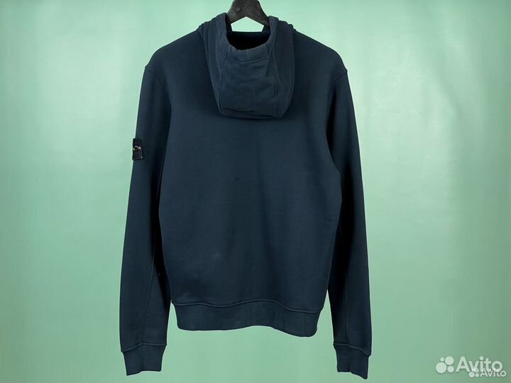 Hoodie Stone Island Zip Dark Blue 23FW