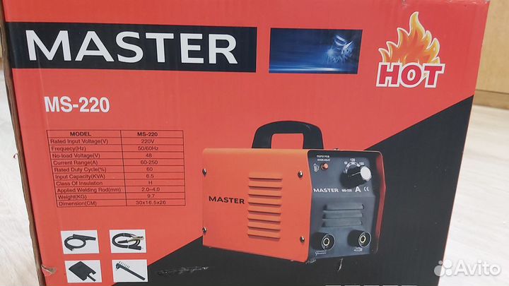 Сварочный аппарат master ms 220 новый