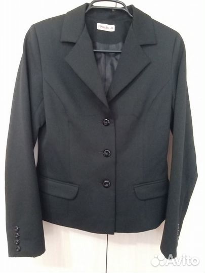 Женский чёрный пиджак Pavlotti 44 размер