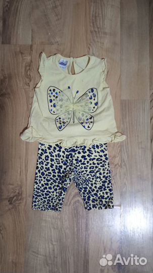 Летний костюм для девочки 80