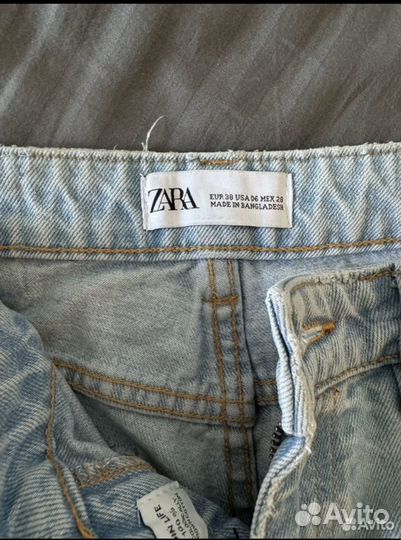 Джинсовые шорты zara 38