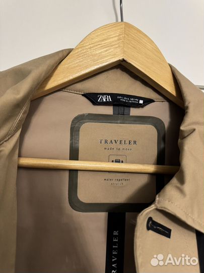 Плащ тренч мужской zara