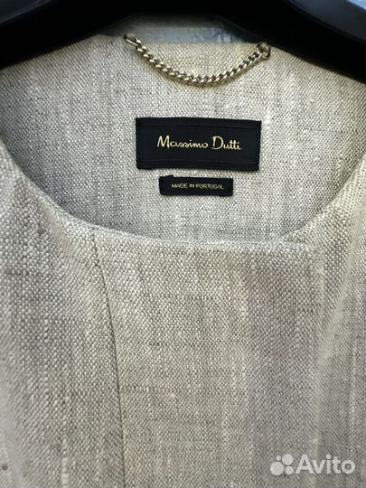 Тренч Massimo Dutti XS Лён