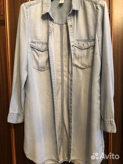 Рубашка джинсовая