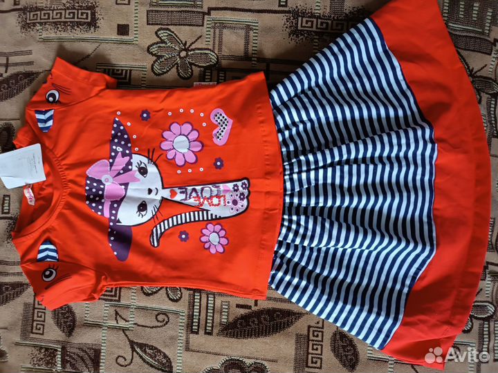 Вещи для девочки новые 98-104