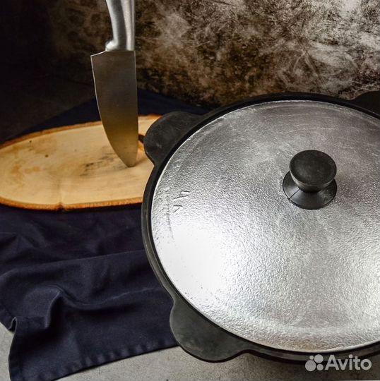 Казан чугунный с крышкой + набор специй