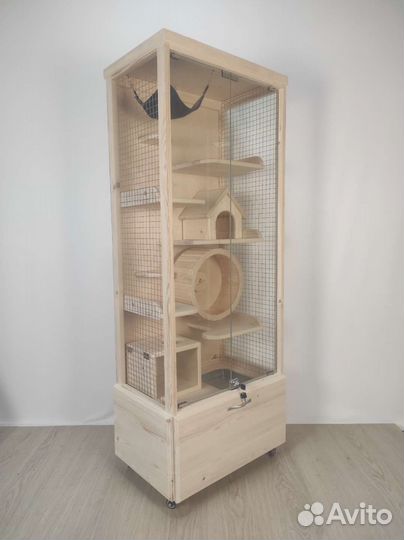 Клетка витрина для шиншилл