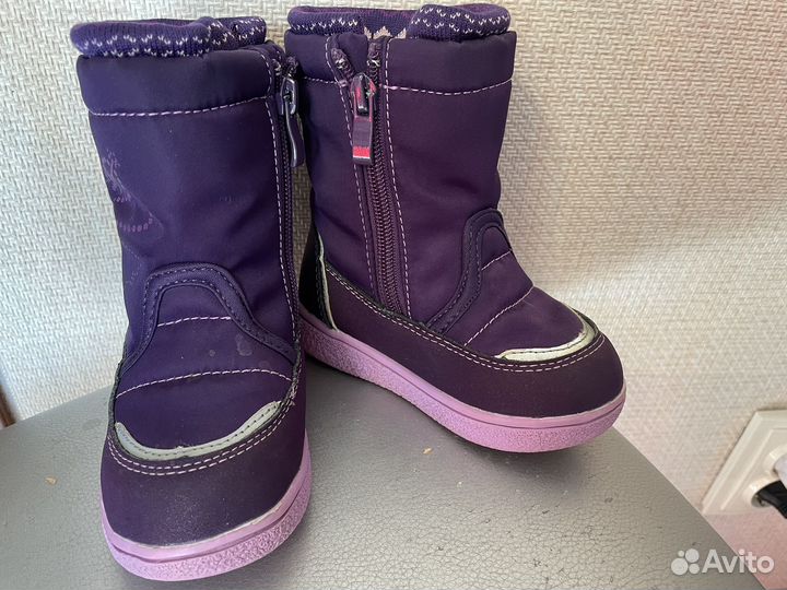 Сапоги зимние для девочки 22 размер