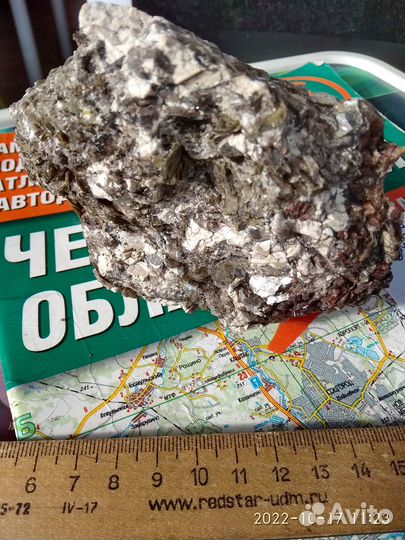 Кристаллы гранат-альмандина в пегматите. №181