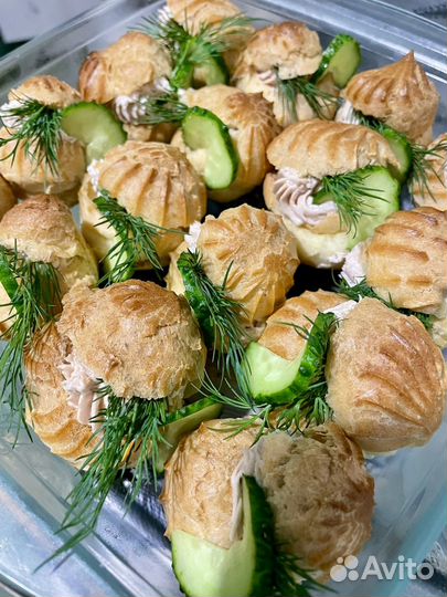 Профитроли и эклеры