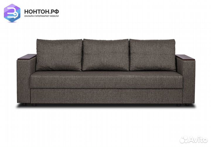 Диван еврокнижка Атланта светло-коричневый