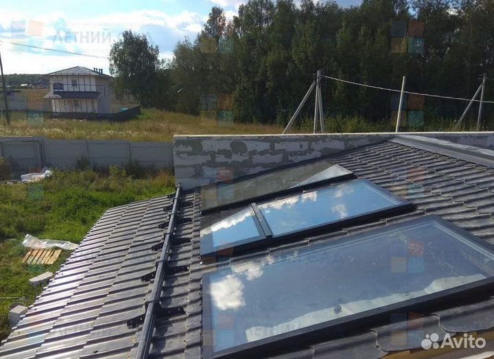 Мансардное окно из профиля Rehau глухое 740x1240 м