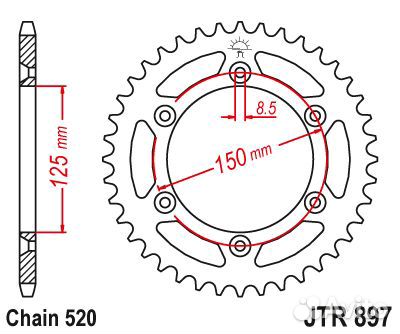 Звезда ведомая JTR897.47