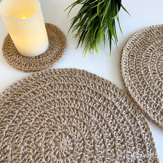 Салфетка сервировочная из джута