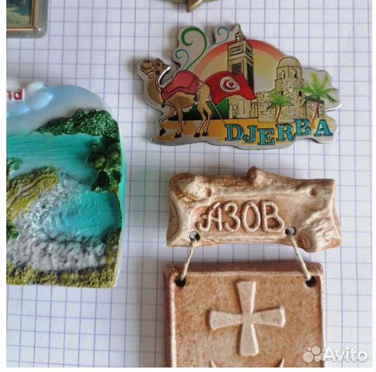 Магниты разные, Металлические, города