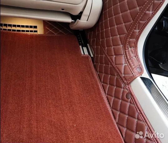 3д коврики из экокожи в салон авто с бортами