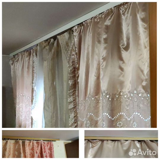 Гардины 1/1.5м/4.7м потолочная бу и др в профиле