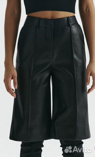 Шорты бермуды экокожа love republic