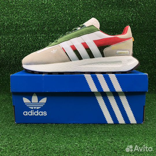 Adidas Retropy E5 Beige&Green / Кроссовки мужские