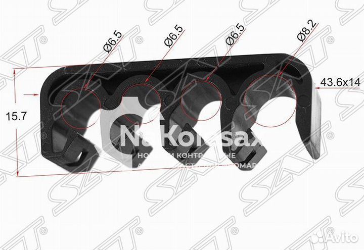Клипса эл. проводки toyota/lexus (1 шт.)