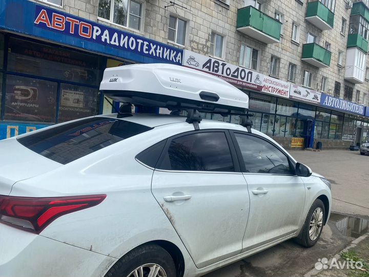 Багажник бокс на крышу Hyundai Solaris (2017)