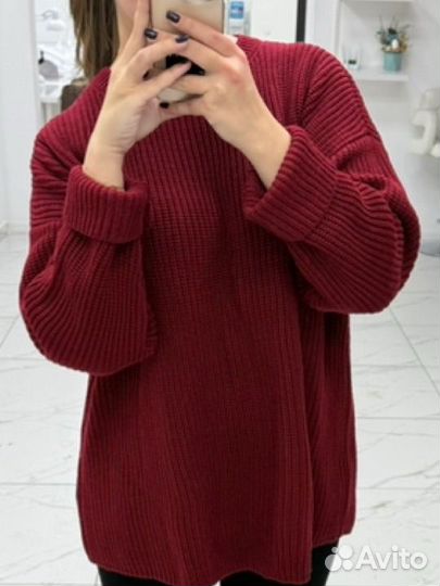 Свитер бардо вязаный