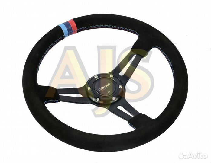 Руль спортивный Greddy с выносом замша