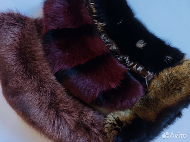 Воротники натуральный мех