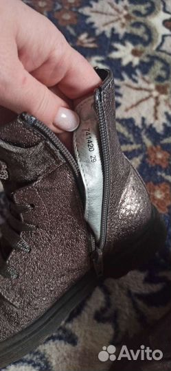 Ботинки демисезонные для девочки 29 размер