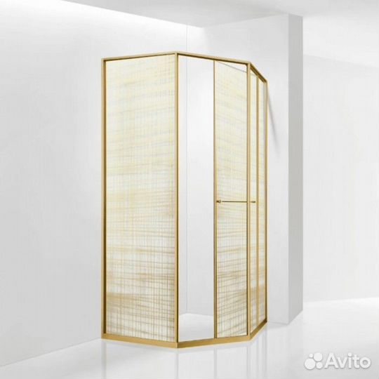 Душевой уголок RGW Stilvoll SV-82Gb L 90x90 золотая вуаль