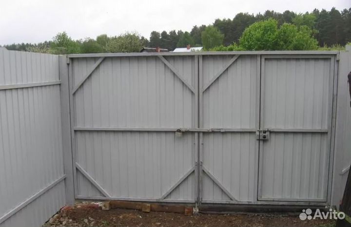 Ворота распашные по договору