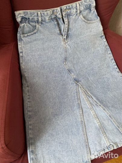 Юбка джинсовая