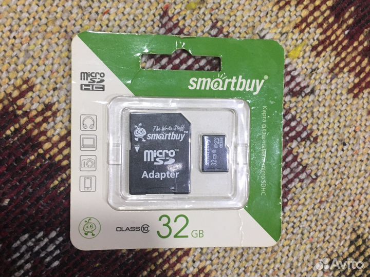 Карта памяти MicroSD 32gb 10