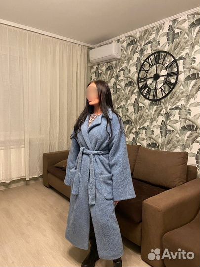 Шубка тедди теплая с шерстью, сентипон, one size