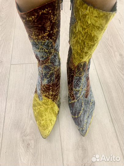 Сапоги натуральная кожа ручной работы 40 размер