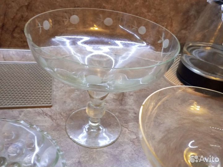 Вазы для фруктов на ножке СССР