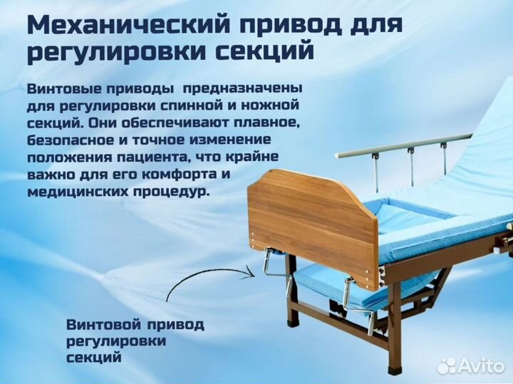 Кровать функциональная для ухода за больными