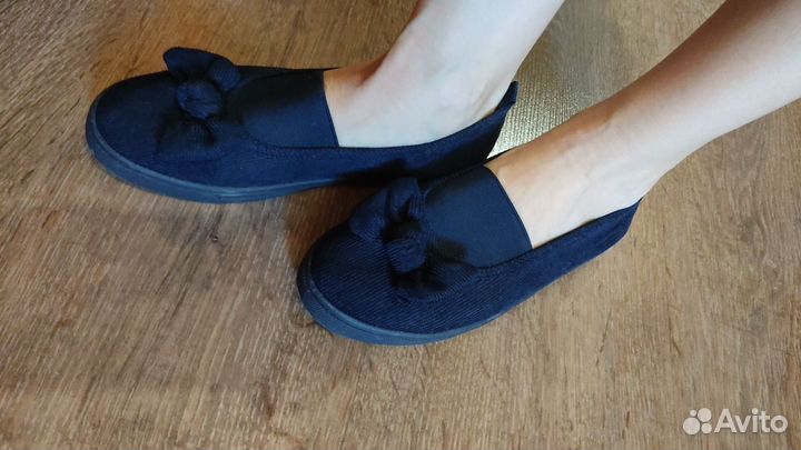 Слипоны текстильные