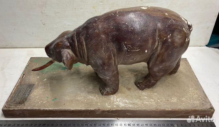 Статуэтка гипсовая мастодонт, в реставрацию