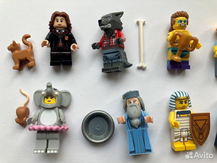 Lego человечки и запчасти пакетом