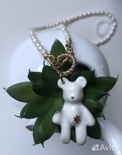 Колье с мишкой