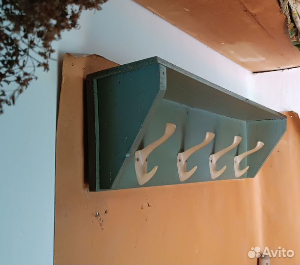 СССР Полка Вешалка Большая деревянная Советская