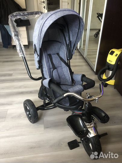 Детский велосипед с родительской ручкой