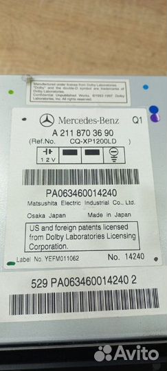 Магнитолла Mercedes-Benz E-Class E320 W211 W 211