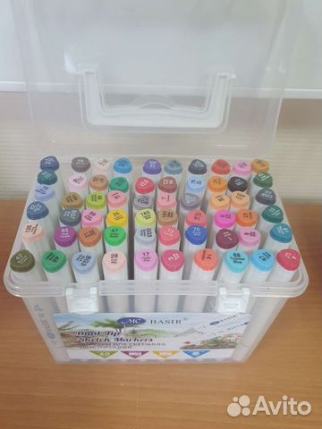 Маркеры 60 штук в боксе
