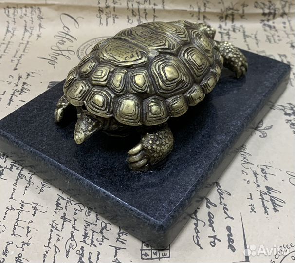 Бронзовая статуэтка Черепаха