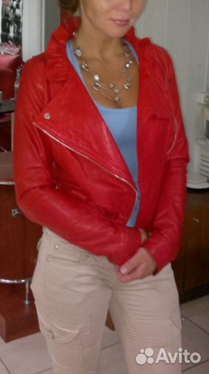 Кожаная куртка косуха (кожа шевро)