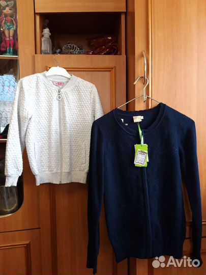 Кофты и свитер на девочку 4-9лет